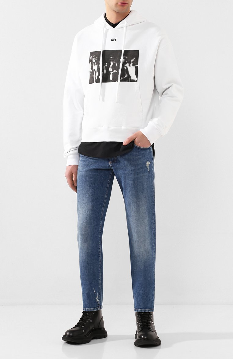 Мужские кожаные ботинки ALEXANDER MCQUEEN черного цвета, арт. 604253/WHQS0 | Фото 2 (Мужское Кросс-КТ: Ботинки-обувь; Стили: Кэжуэл, Гламурный; Материал внутренний: Натуральная кожа; Подошва: Массивная; Материал утеплителя: Без утеплителя; Драгоценные камни: Проставлено; Материал сплава: Проставлено; Материал внешний: Натуральная кожа)