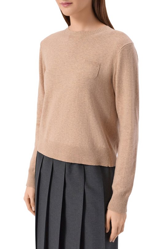 Пуловер из шерсти и хлопка Undercover UP1F1902 Бежевый  UP1F1902 Фото 3