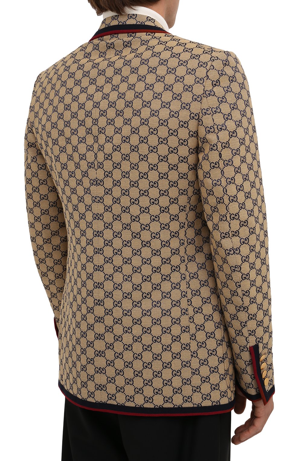 Хлопковый пиджак GUCCI, арт. 654922/ZKU09, фото 4