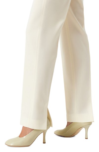 Кожаные туфли BURBERRY светло-зеленого цвета по цене 83050 руб., арт. 8080575, фото 3 Кожаные туфли BURBERRY, арт. 8080575, фото 3