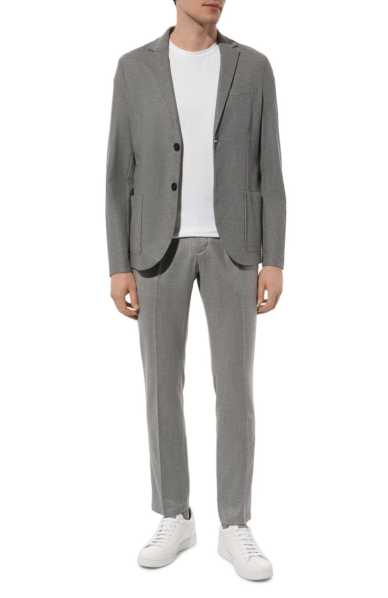 Хлопковый пиджак HARRIS WHARF LONDON, арт. C8P22PPR, фото 2