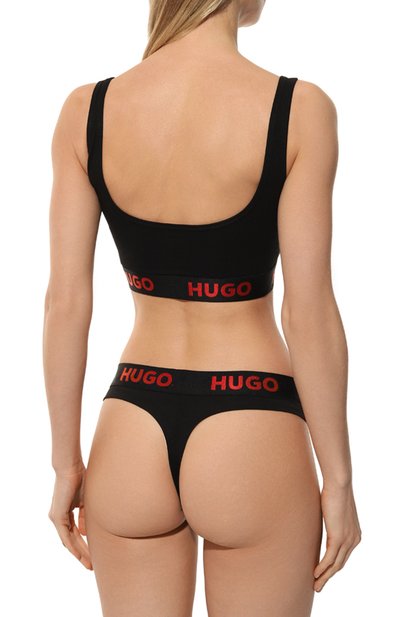 Бра-топ HUGO черного цвета по цене 4945 руб., арт. 50469631, фото 3 Бра-топ HUGO, арт. 50469631, фото 3