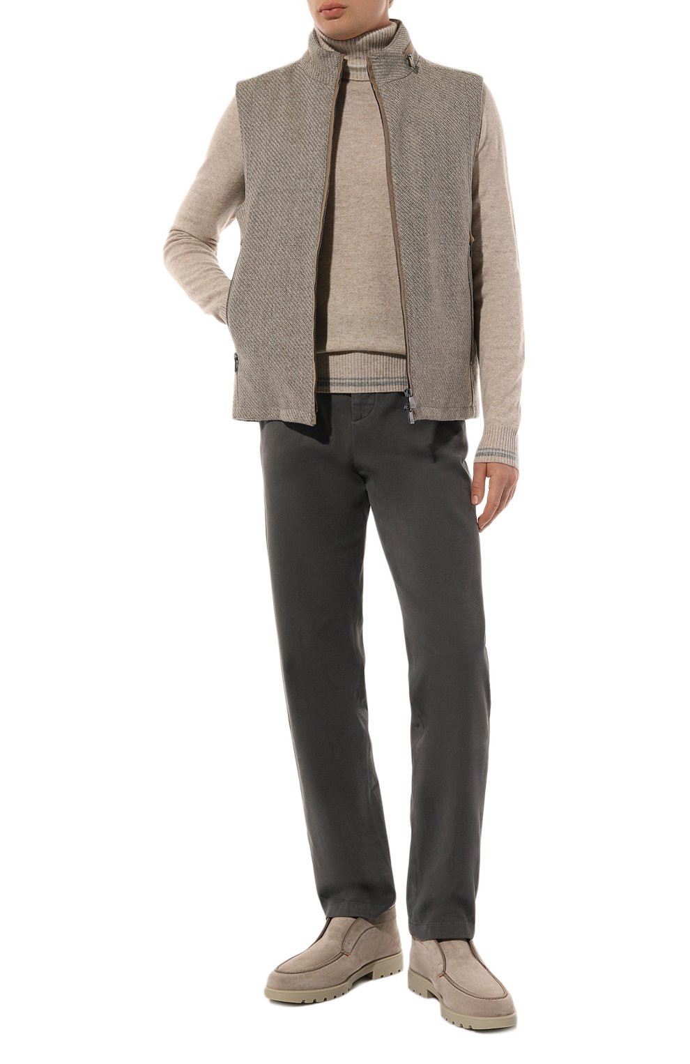 Замшевые ботинки detroit SANTONI, арт. MGDG17823ST0ASEY, фото 2