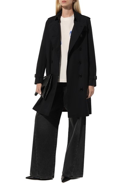 Хлопковый тренч BURBERRY черного цвета по цене 290500 руб., арт. 8045775, фото 2 Хлопковый тренч BURBERRY, арт. 8045775, фото 2