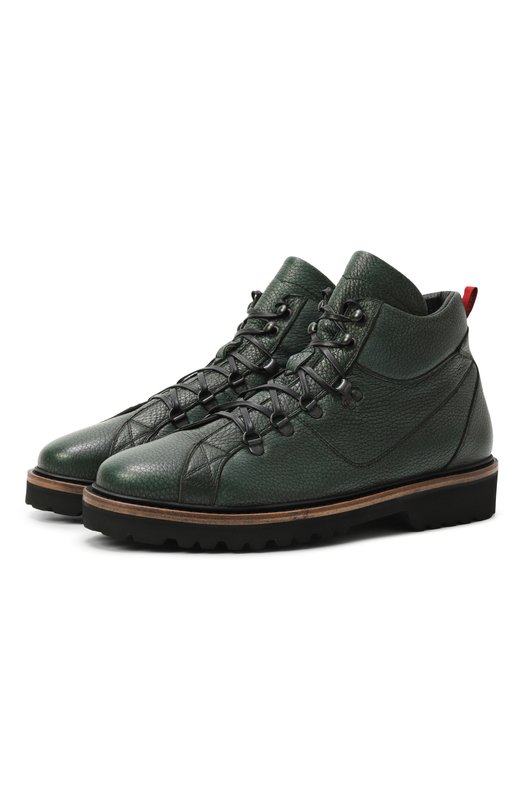 Кожаные ботинки Kiton USSA175N0012615 Зелёный USSA175N0012615