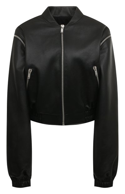 Кожаный бомбер YULIAWAVE, арт. 1A2LT01100567BLCM, фото 1