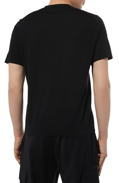 Кашемировая футболка STEFANO RICCI темно-синего цвета по цене 99500 руб., арт. W515000G10/W24101, фото 4 Кашемировая футболка STEFANO RICCI, арт. W515000G10/W24101, фото 4