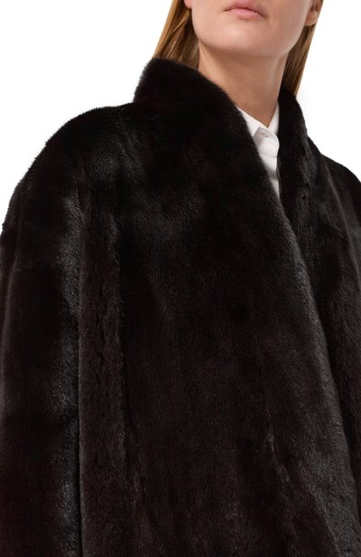 Шуба из норки MVST черного цвета по цене 1850000 руб., арт. M009/MINK BGL, фото 5 Шуба из норки MVST, арт. M009/MINK BGL, фото 5