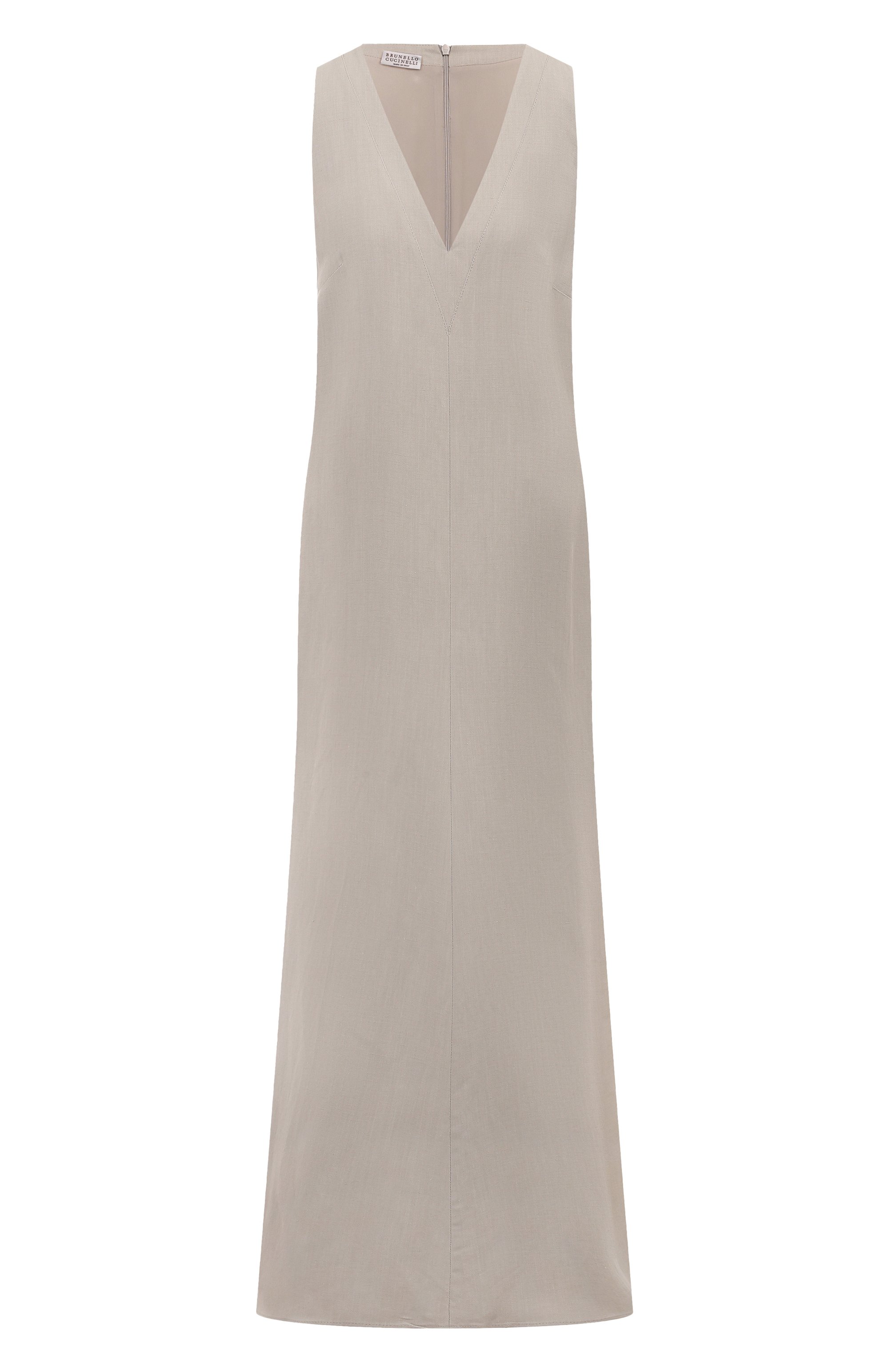 Платье из вискозы и льна BRUNELLO CUCINELLI, арт. MH126A4812, фото 1