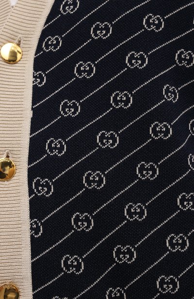 Кардиган из хлопка и шелка GUCCI, арт. 660290/XKBWA, фото 5