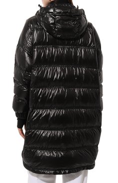 Женский пуховик rochelair MONCLER GRENOBLE черного цвета, арт. I20981C00002/539JH | Фото 4 (Длина (верхняя одежда): До середины бедра; Материал сплава: Проставлено; Рукава: Длинные; Драгоценные камни: Проставлено; Материал внешний: Синтетический материал; Материал утеплителя: Пух и перо; Кросс-КТ: Пуховик; Стили: Кэжуэл)