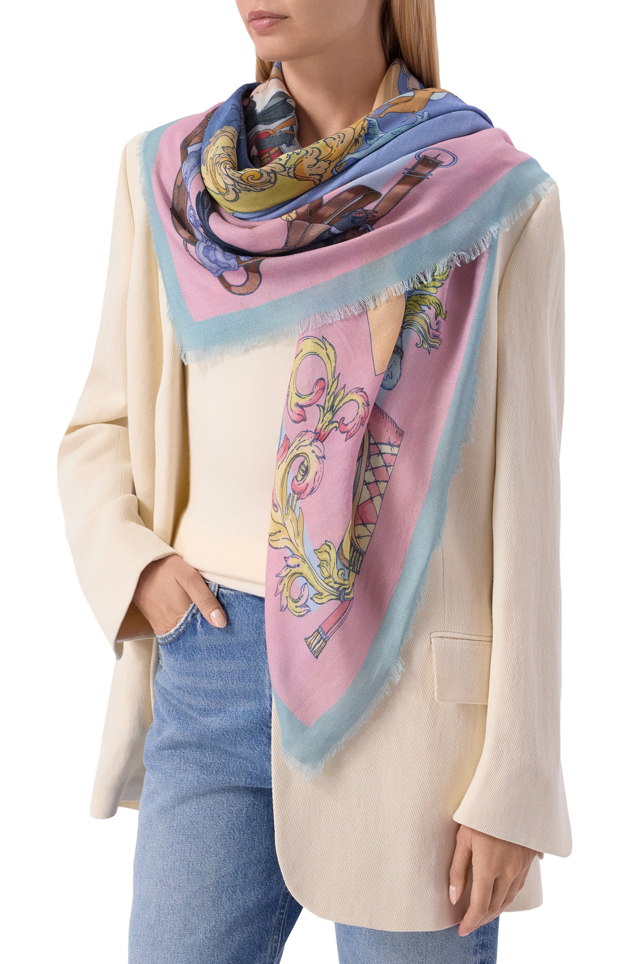 Шаль царская охота GOURJI, арт. 911689/55117, фото 2