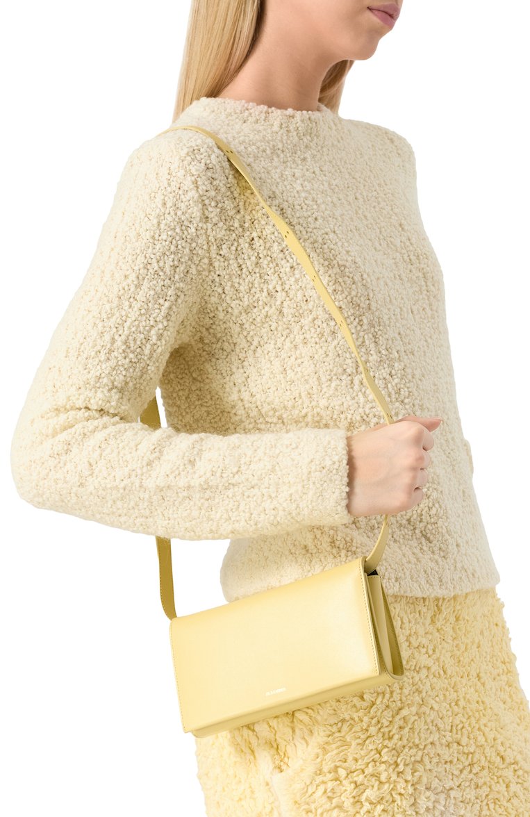Женская сумка all-day JIL SANDER  цвета, арт. J07ZH0012/P4840 | Фото 2 (Материал: Натуральная кожа; Ремень/цепочка: На ремешке; Размер: mini; Сумки-технические: Сумки через плечо)