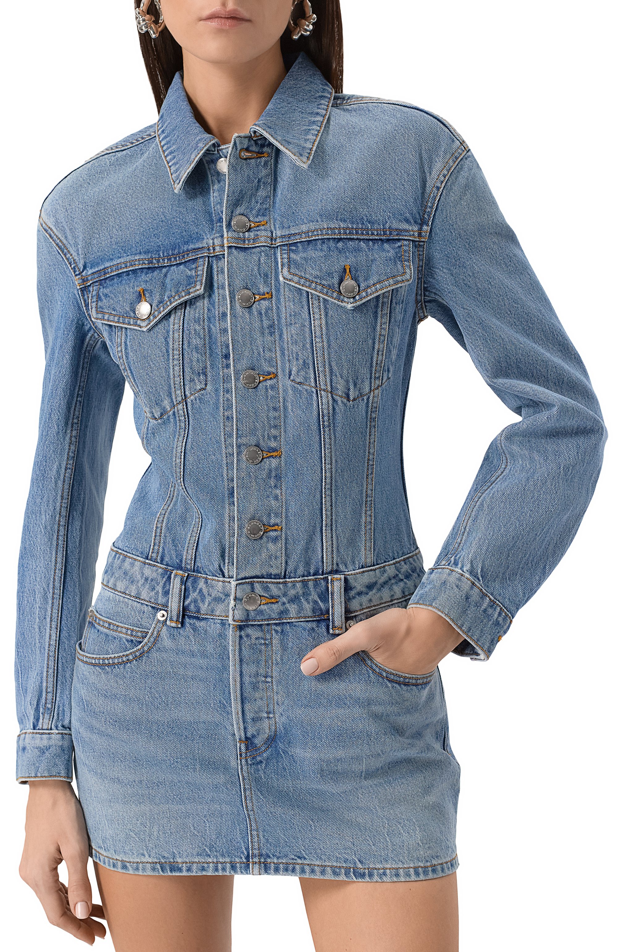 Джинсовое платье ALEXANDER WANG, арт. 4DC1256585, фото 3