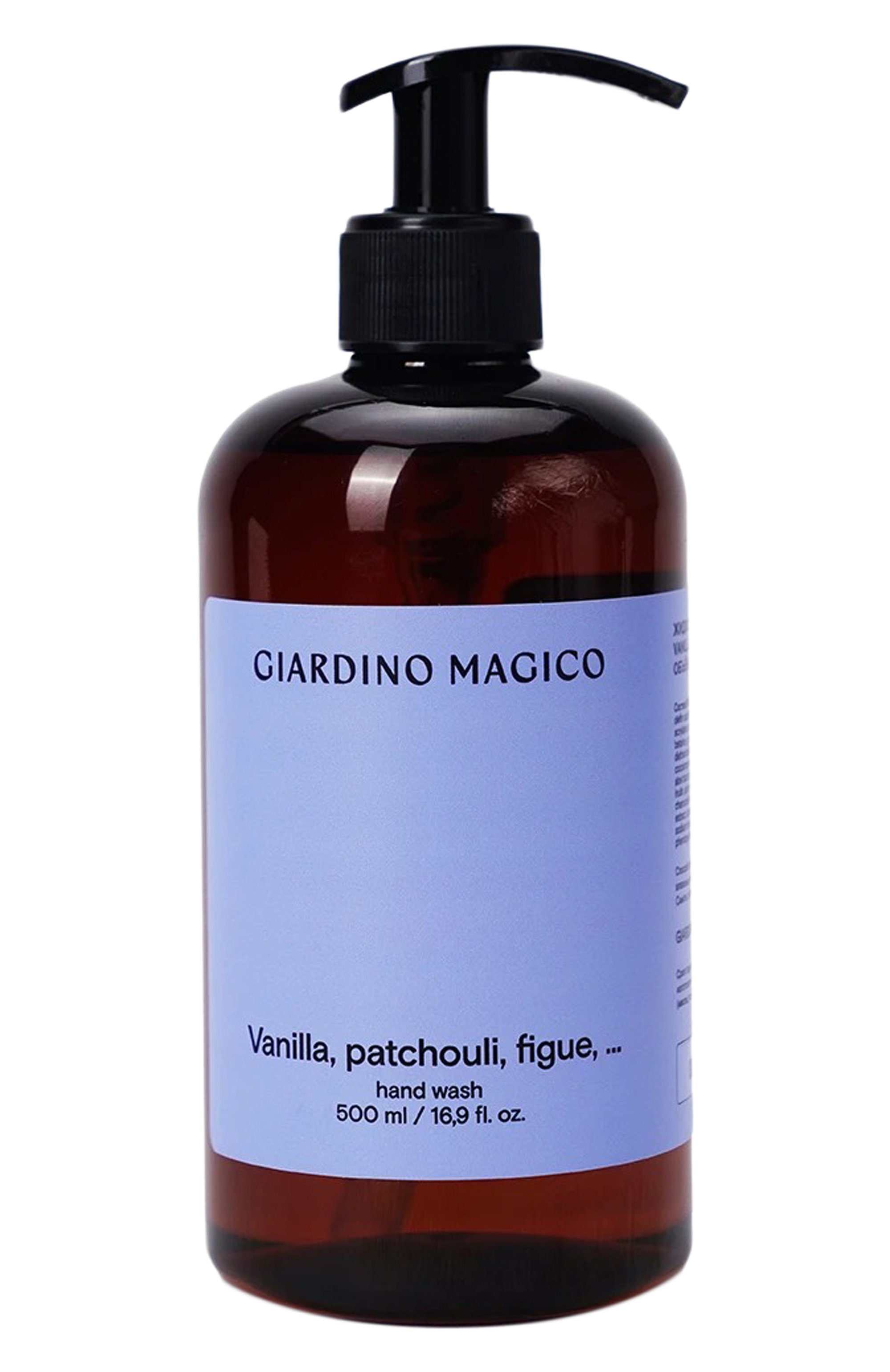 Жидкое мыло для рук vanilla, patchouli, figue, … (500ml) GIARDINO MAGICO бесцветного цвета по цене 2350 руб., арт. 4660222280558, фото 1 Жидкое мыло для рук vanilla, patchouli, figue, … (500ml) GIARDINO MAGICO, арт. 4660222280558, фото 1