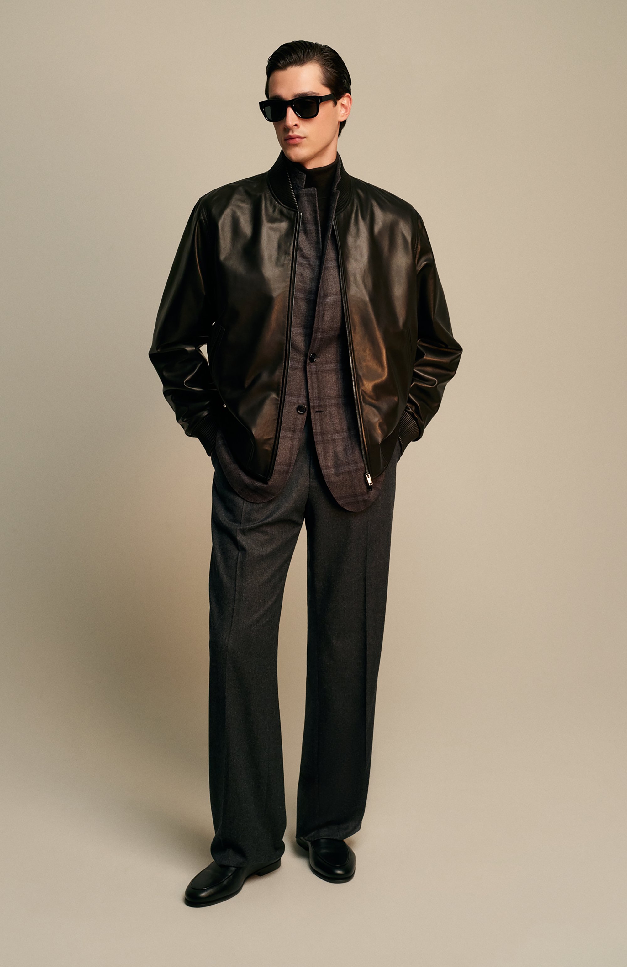 Кожаные лоферы vibe SANTONI, арт. MGEG19088SM0MMEM, фото 8