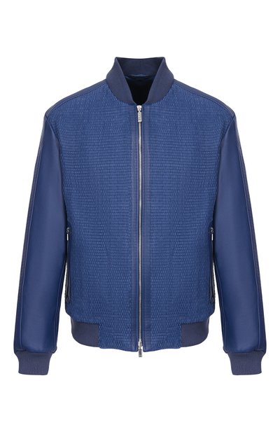 Мужской кожаный бомбер ZILLI, арт. AT0B00M1005VBRL00