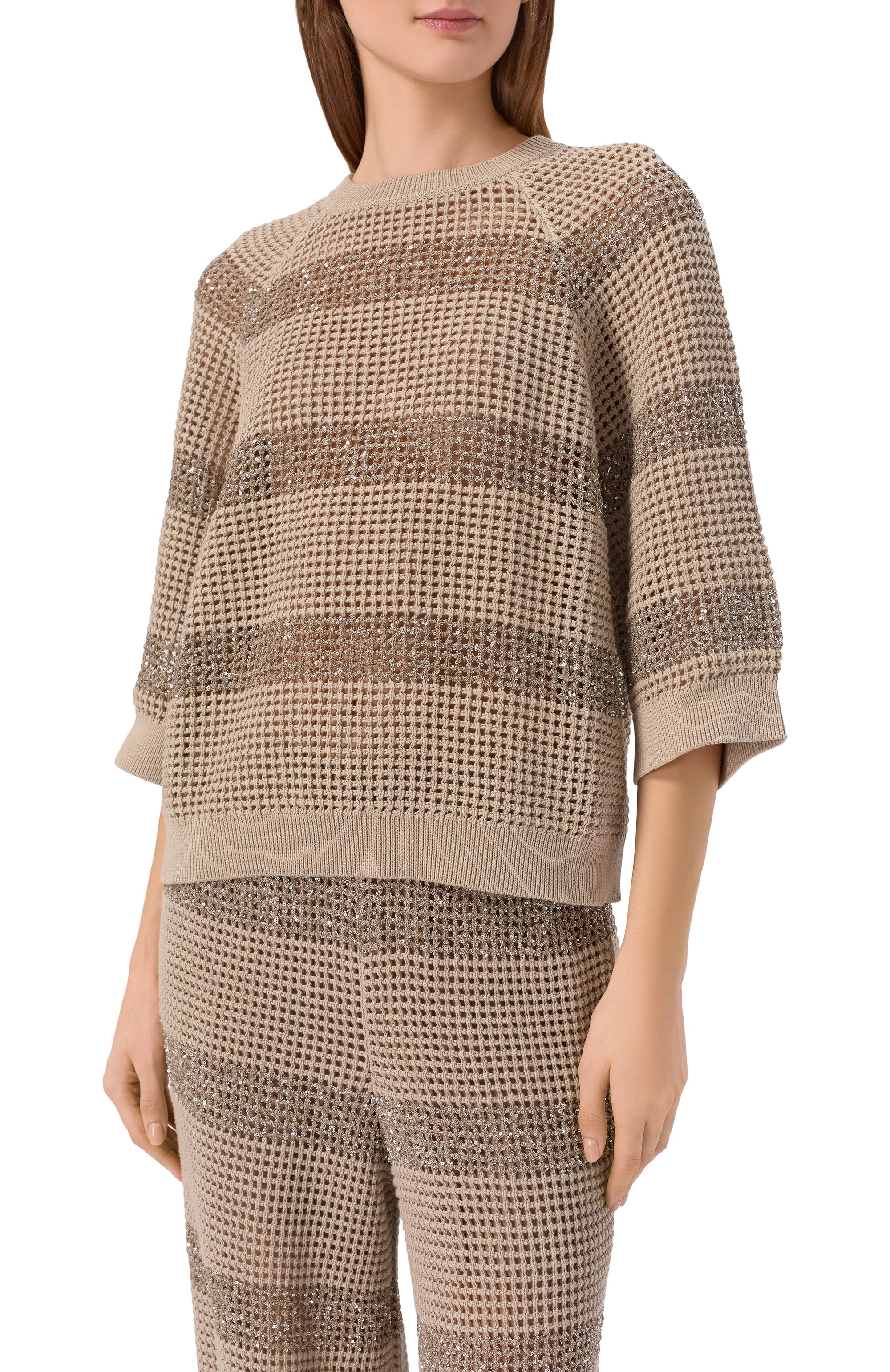 Хлопковый пуловер BRUNELLO CUCINELLI, арт. M58772800, фото 3