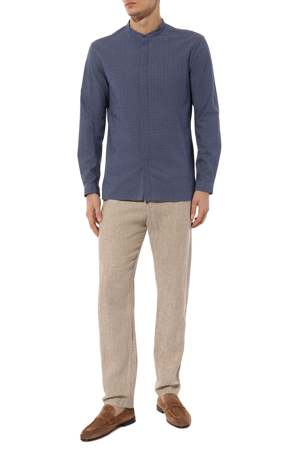 Хлопковая рубашка GIORGIO ARMANI, арт. 4SGCC0A5/T04WH, фото 2