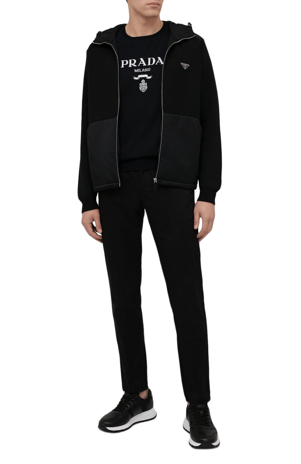 Джемпер из кашемира и шерсти PRADA, арт. UMB272-1ZRR-F0008-212, фото 2