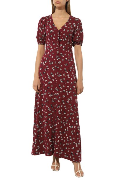 Платье из вискозы SEVEN LAB бордового цвета по цене 16800 руб., арт. SDV.14.866.343, фото 3 Платье из вискозы SEVEN LAB, арт. SDV.14.866.343, фото 3