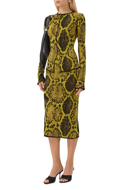 Юбка из вискозы и хлопка THE ATTICO, арт. 251WCS00283/KCC004AA, фото 2