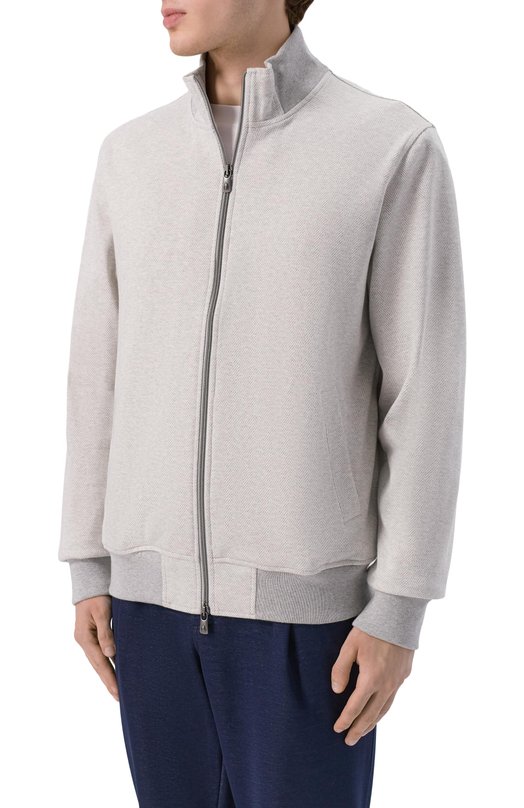 Хлопковая толстовка Capobianco 20M460.JC00._002 Серый  20M460.JC00._002 Фото 3