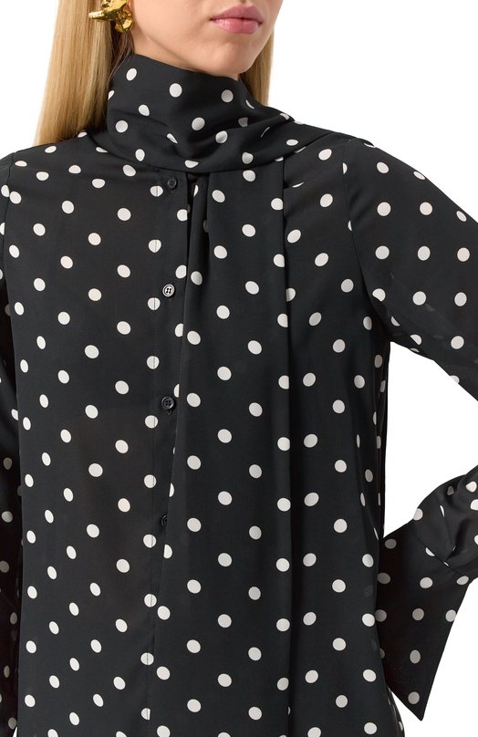 Блузка Nina Ricci 24ACT0001/PL0466 Чёрно-белый  24ACT0001/PL0466 Фото 5