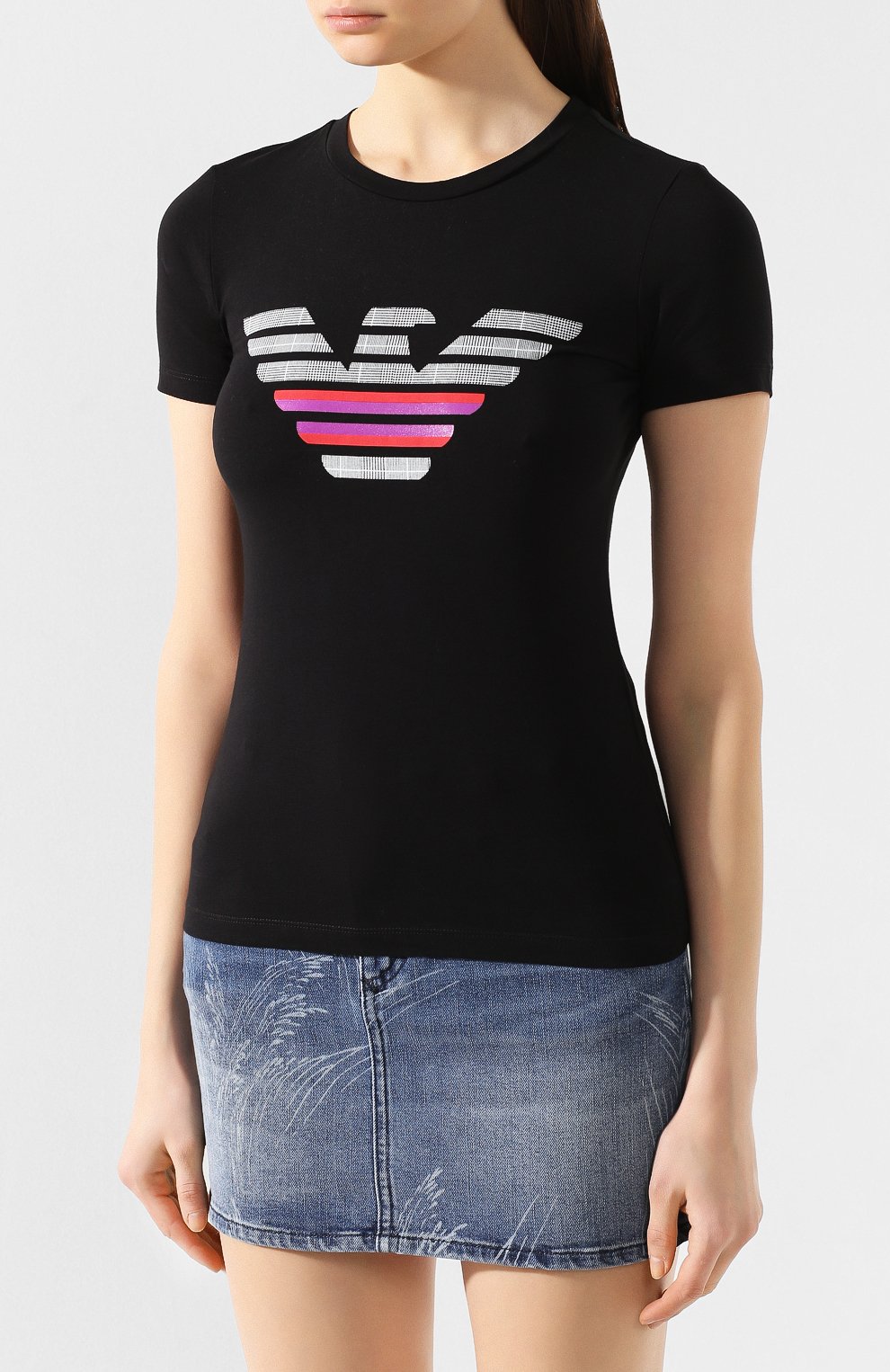 Хлопковая футболка EMPORIO ARMANI, арт. 3H2T8A/2J07Z, фото 3