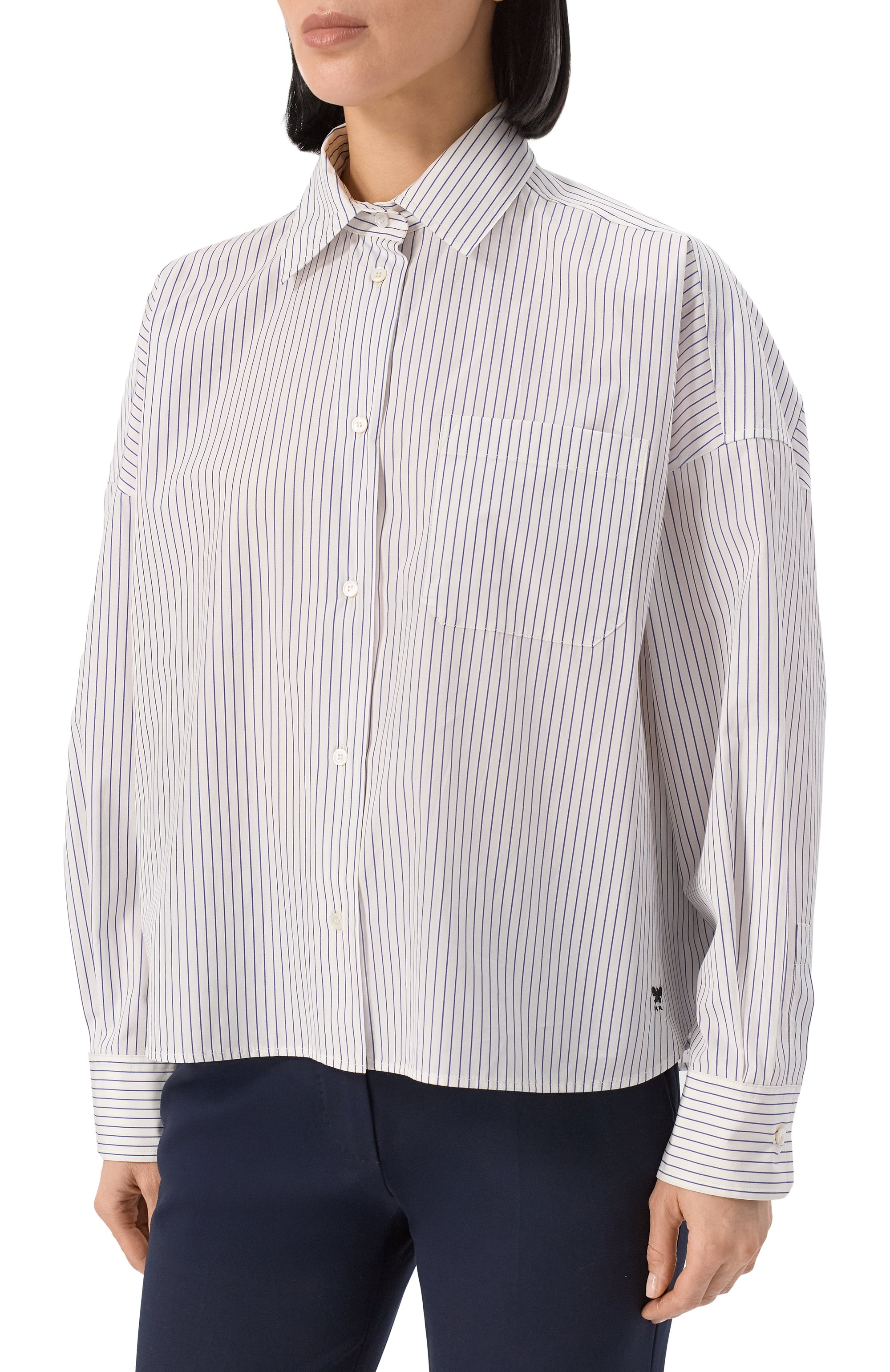 Хлопковая рубашка WEEKEND MAX MARA, арт. AURE0, фото 3