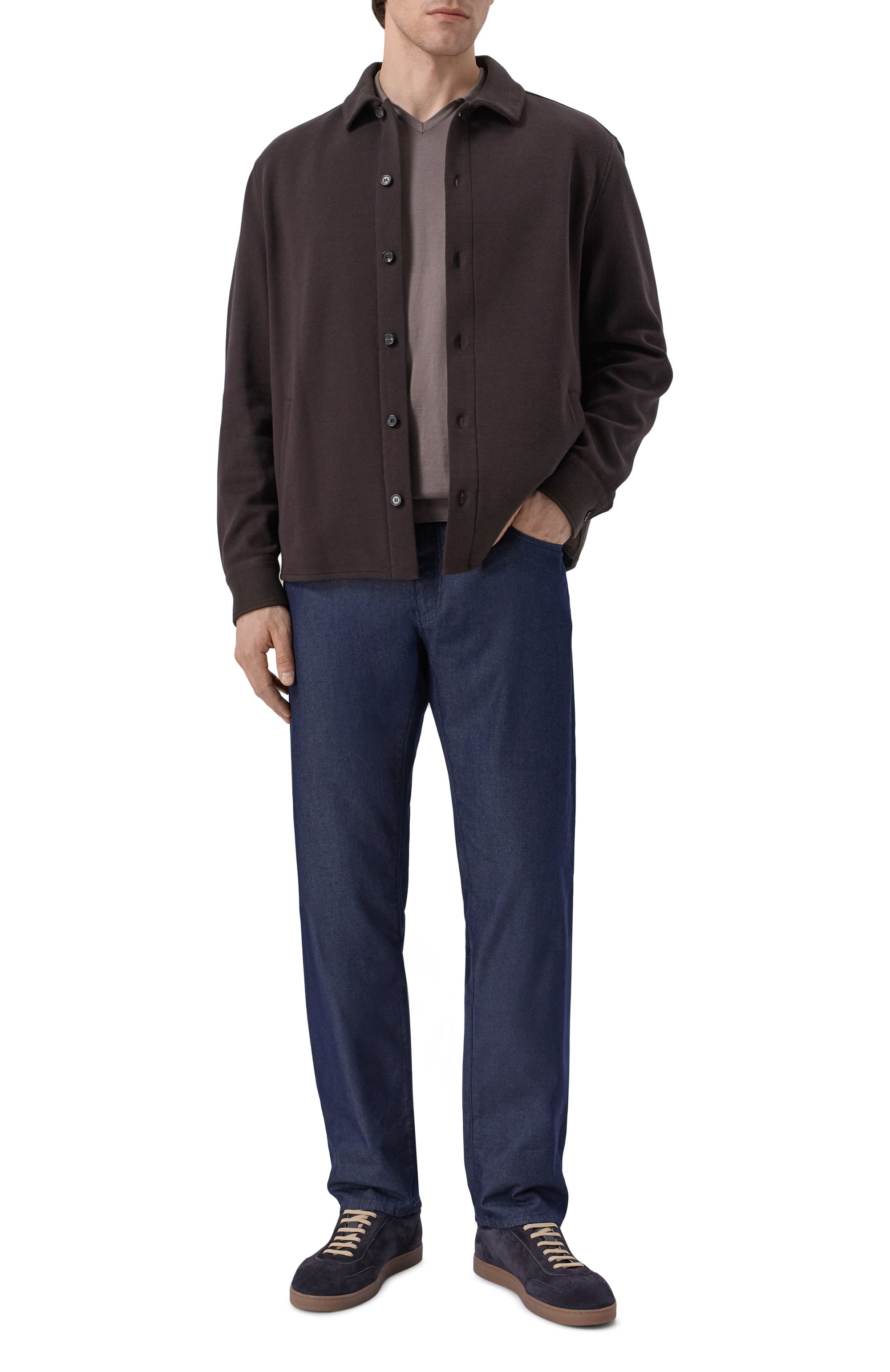 Рубашка из хлопка и шелка LORO PIANA, арт. FA06942, фото 2