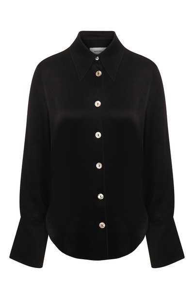 Женская рубашка NANUSHKA, арт. MANDINE_BLACK_WASHED SATIN
