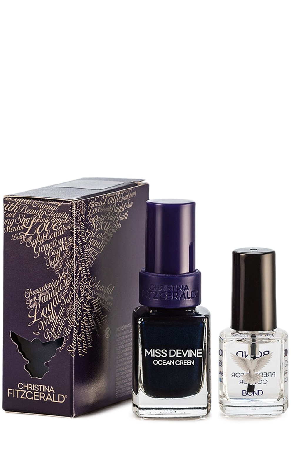 Лак для ногтей \изумрудный океан\" miss devine ocean green + bond" CHRISTINA FITZGERALD, арт. 9333381001429, фото 1