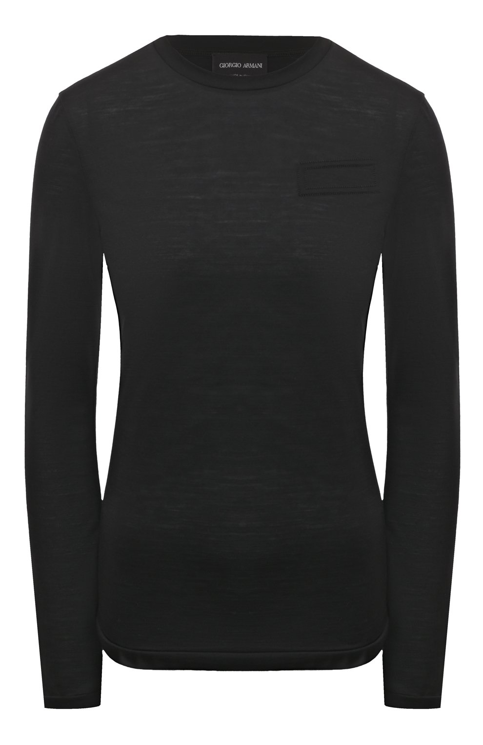 Шерстяной пуловер GIORGIO ARMANI черного цвета по цене 69950 руб., арт. 6RAM57/AJBIZ, фото 1 Шерстяной пуловер GIORGIO ARMANI, арт. 6RAM57/AJBIZ, фото 1