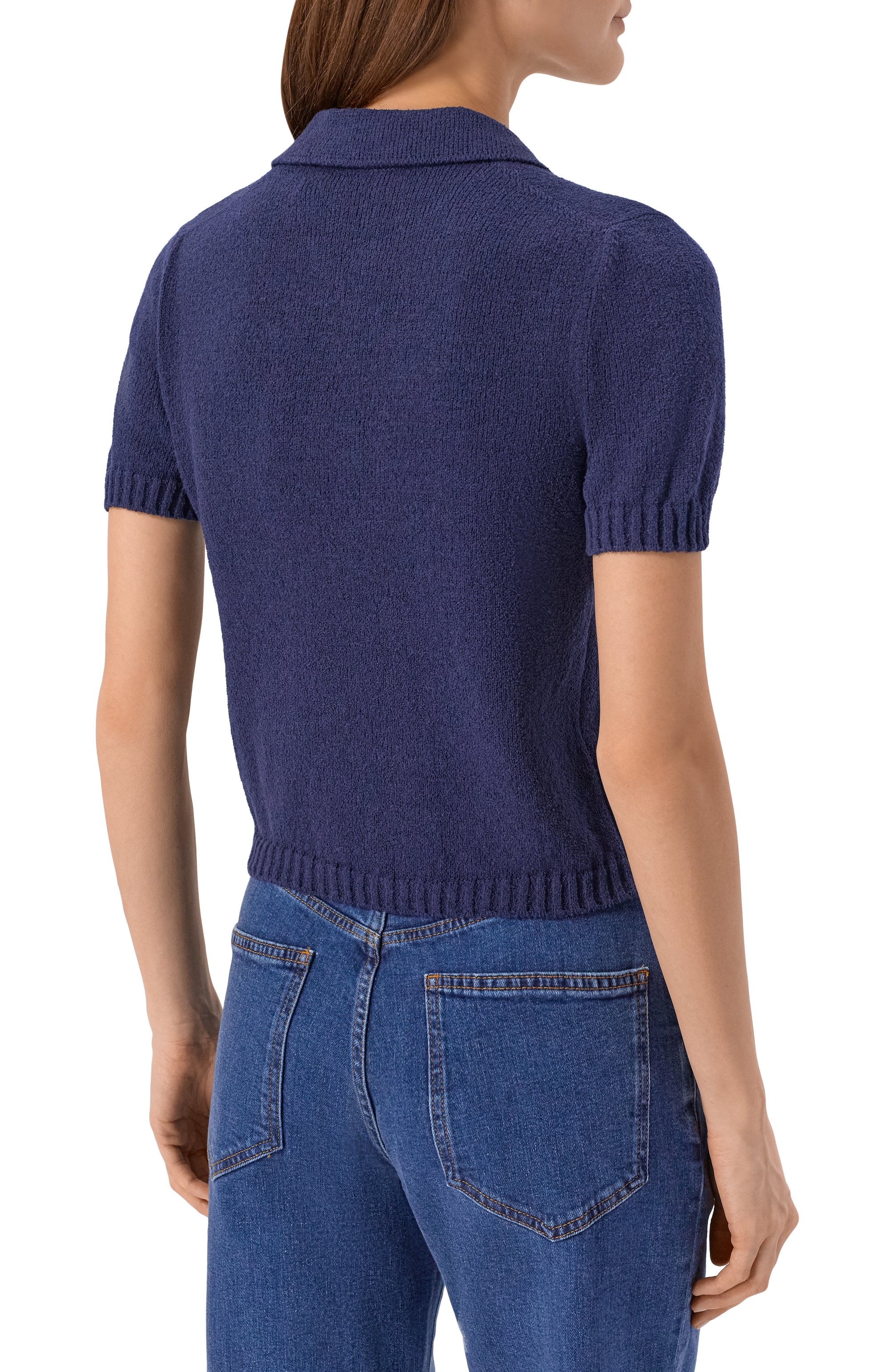 Хлопковое поло GRAN SASSO синего цвета по цене 29950 руб., арт. 23256/22156, фото 4 Хлопковое поло GRAN SASSO, арт. 23256/22156, фото 4