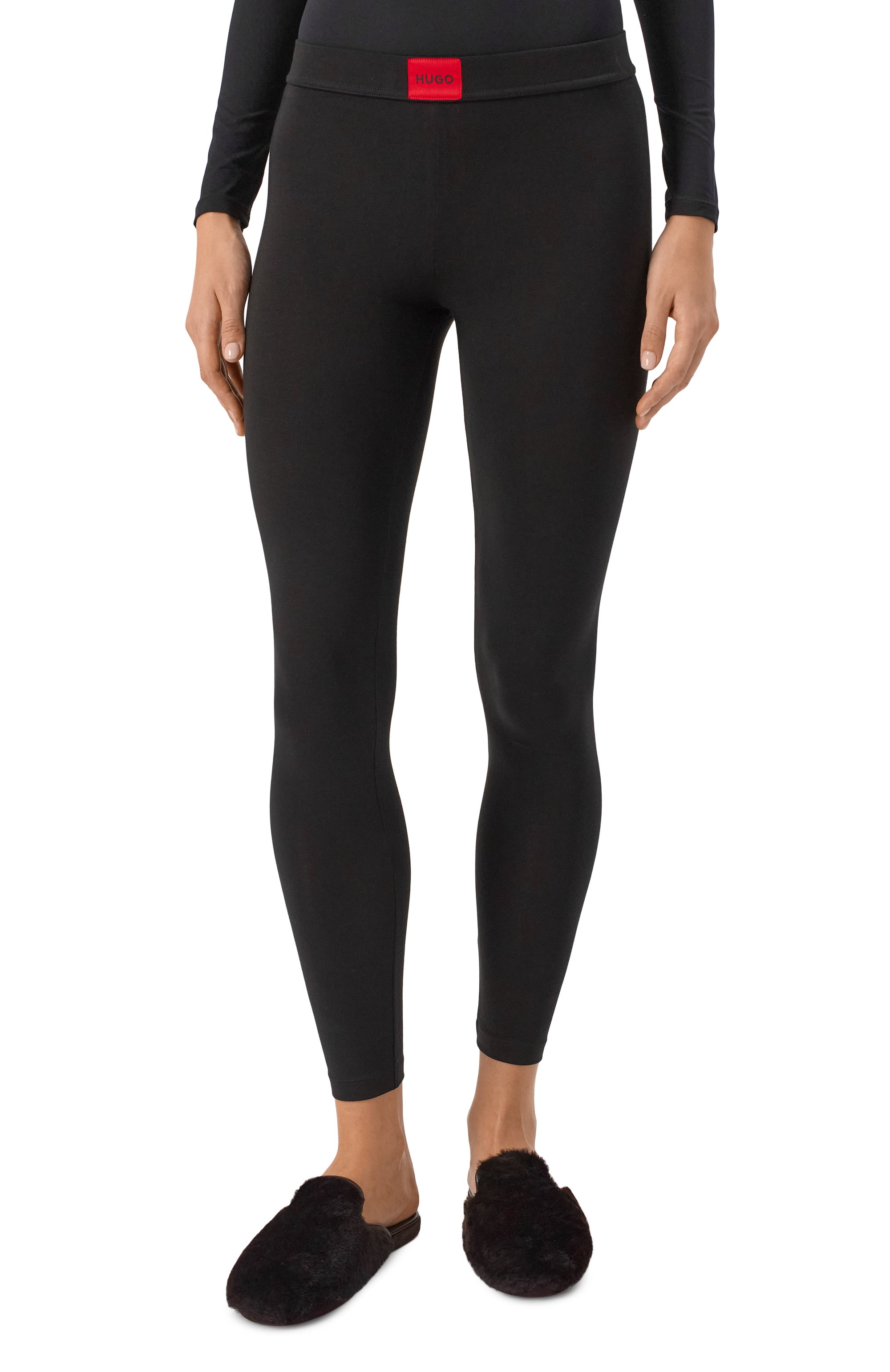 Легинсы HUGO черного цвета по цене 8295 руб., арт. 50492277, фото 3 Легинсы HUGO, арт. 50492277, фото 3