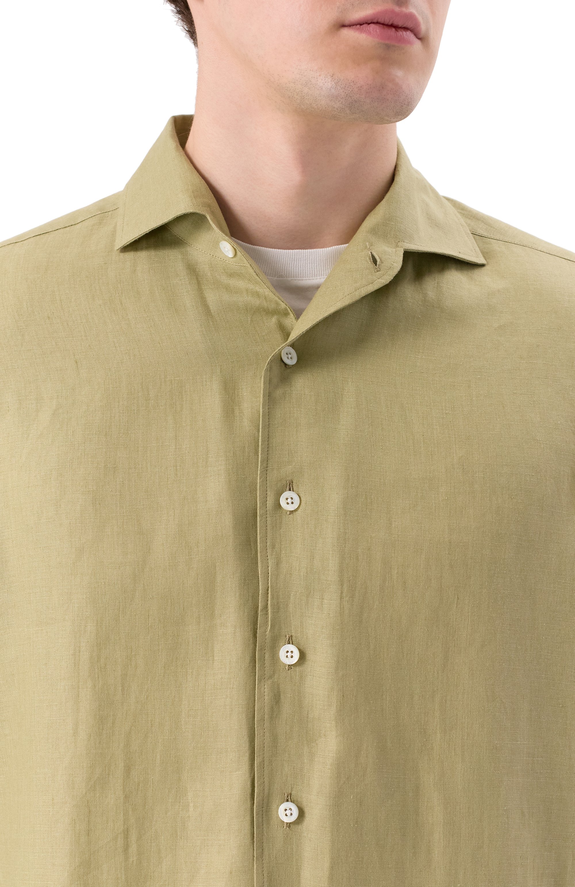 Льняная рубашка CORNELIANI, арт. 25P213-2511648, фото 5