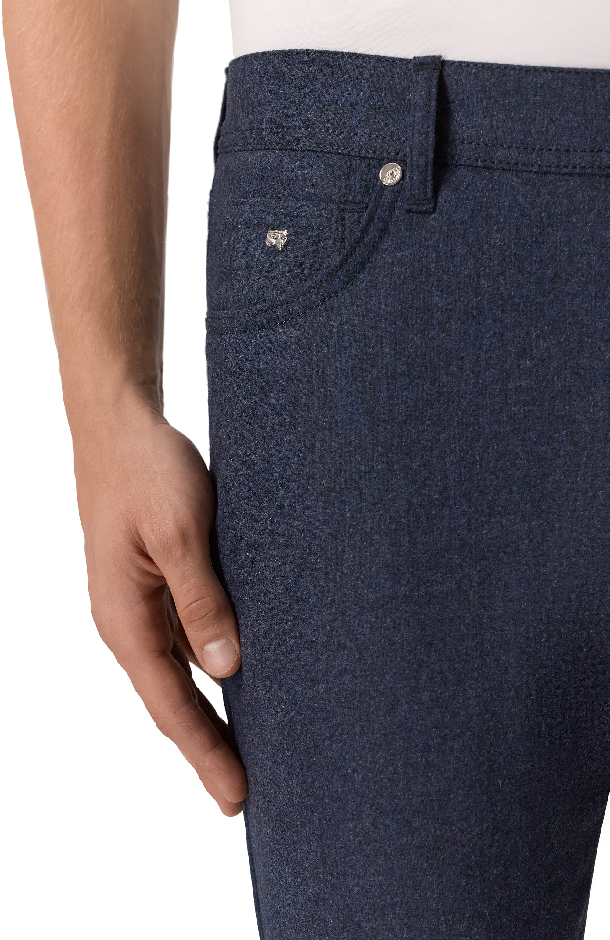 Брюки из шерсти и кашемира MARCO PESCAROLO, арт. NERAN0M/5229, фото 5