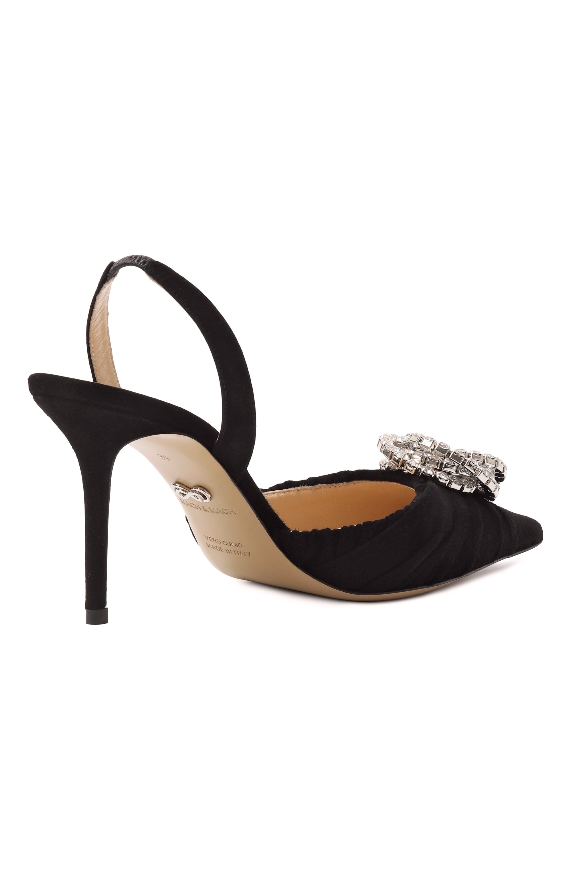 Замшевые туфли galaxy 85 MACH & MACH, арт. FW25-S0821-85-SUE-BLK, фото 5