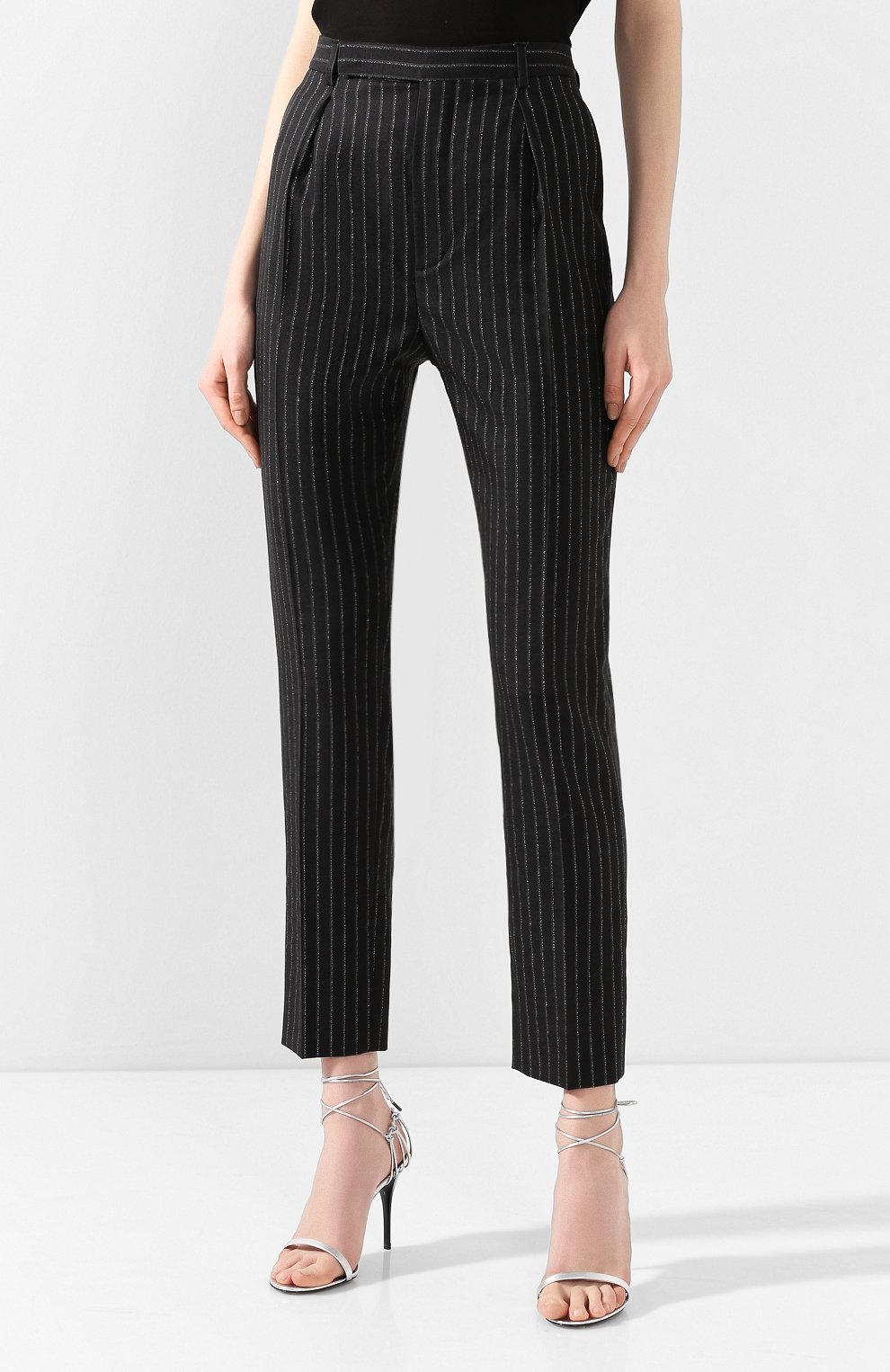 Шерстяные брюки SAINT LAURENT, арт. 611057/Y1A90, фото 3