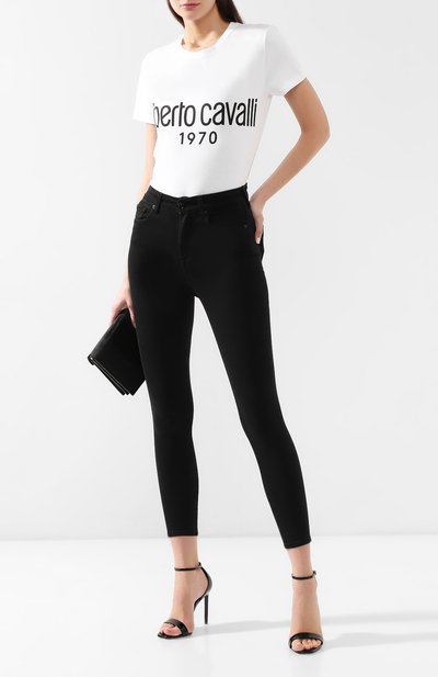 Хлопковая футболка ROBERTO CAVALLI, арт. IQT680/JD060, фото 2