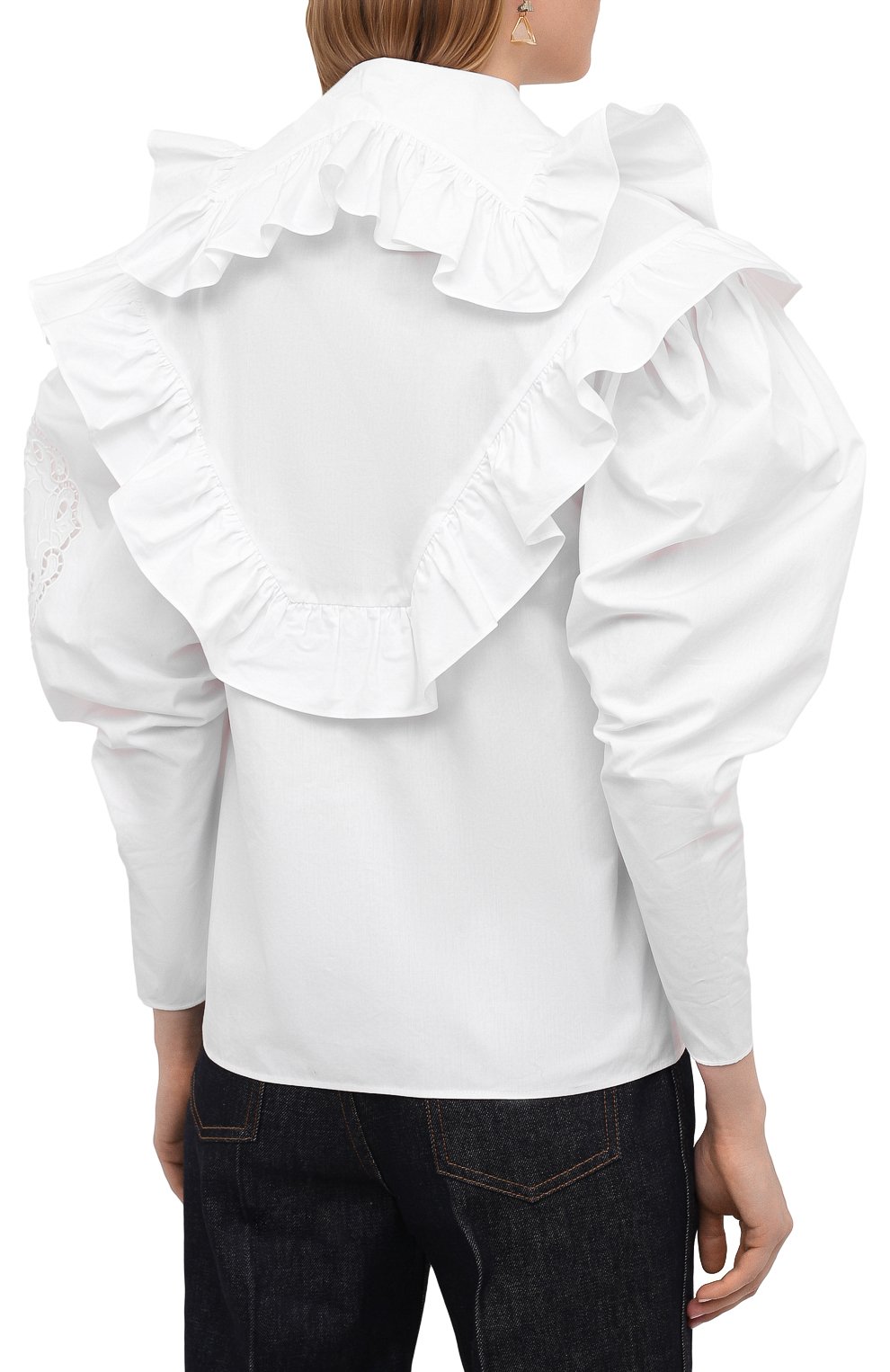 Хлопковая блузка PHILOSOPHY DI LORENZO SERAFINI, арт. A0208/2119, фото 4