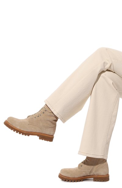 Замшевые ботинки KITON, арт. D56810N010250700A, фото 3