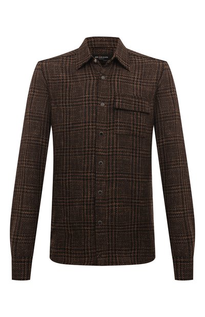 Мужская рубашка из шерсти и шелка KITON, арт. UMCBUBAK0169E18