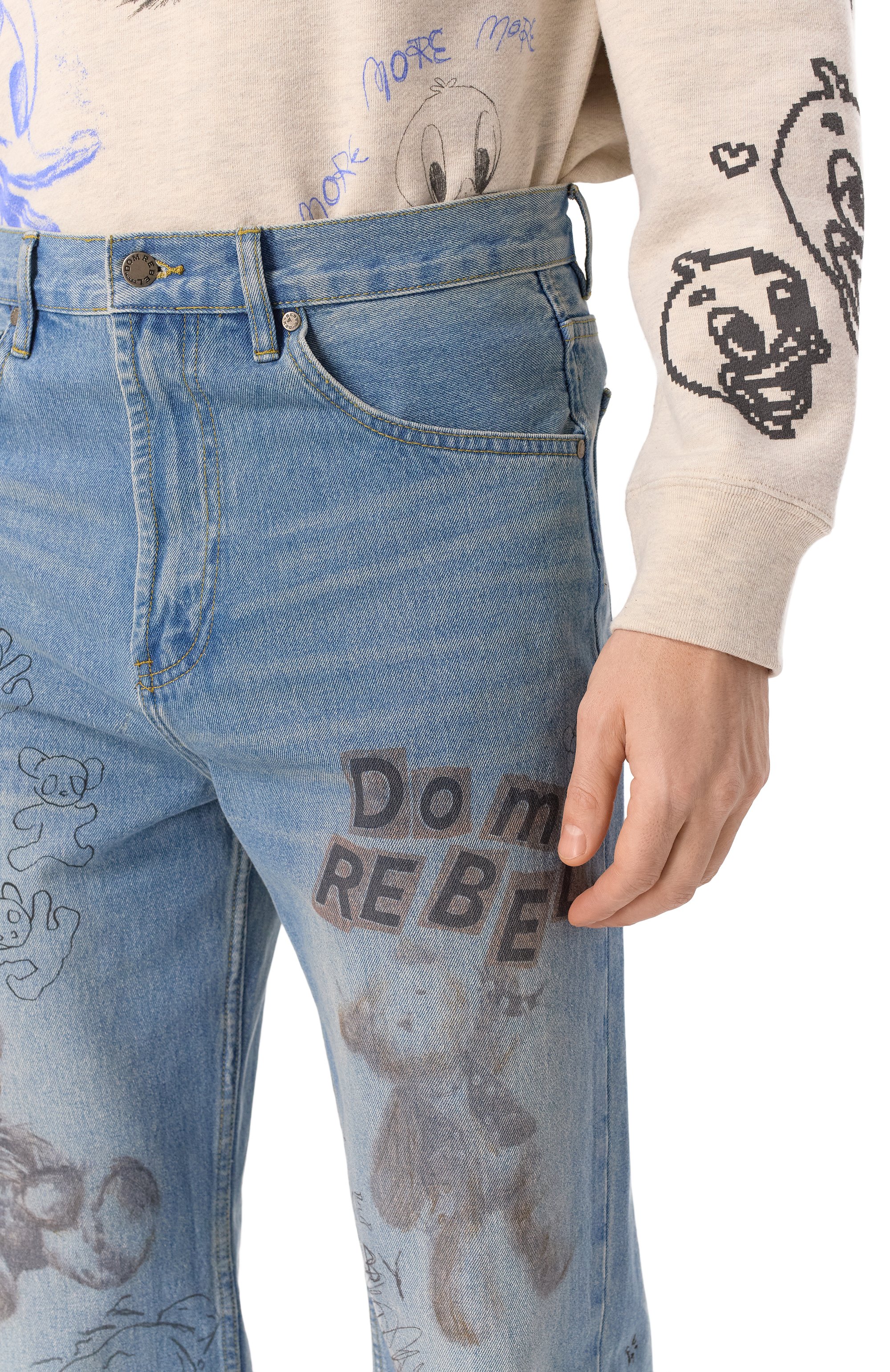 Джинсы DOMREBEL, арт. STUFFY/B00TCUT JEANS, фото 5