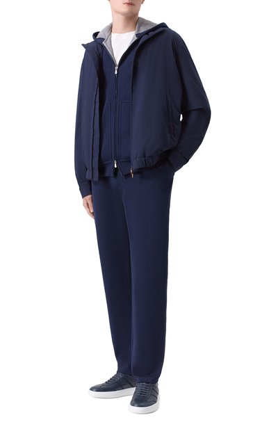 Мужские кожаные кеды olympia BRIONI, арт. QHLW0L/P7731