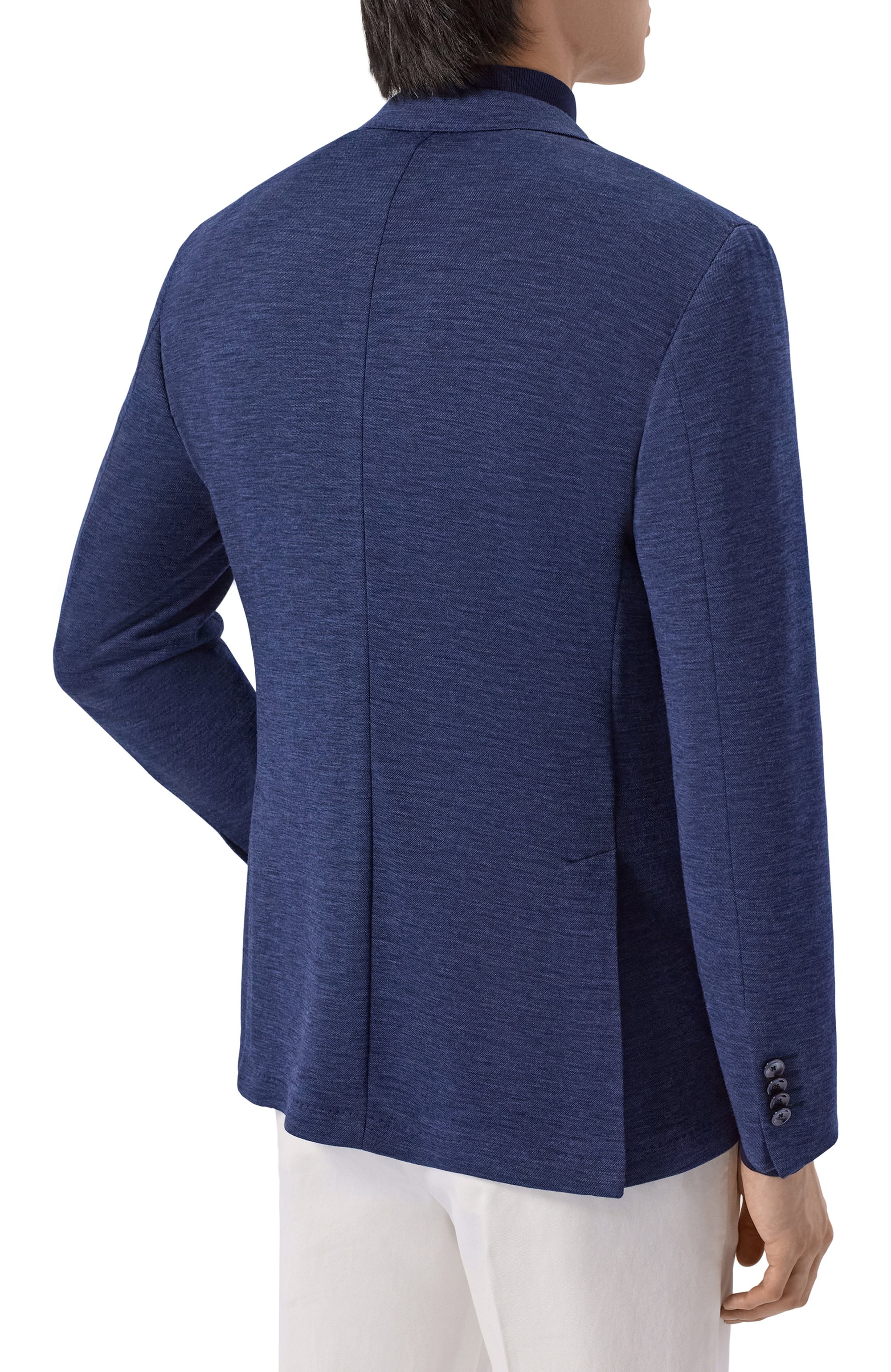 Шерстяной пиджак SARTORIA LATORRE темно-синего цвета по цене 123000 руб., арт. JEF74/JJ196, фото 4 Шерстяной пиджак SARTORIA LATORRE, арт. JEF74/JJ196, фото 4