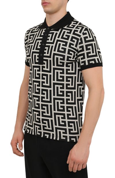 Хлопковое поло BALMAIN, арт. XH1GB000/JB70, фото 3