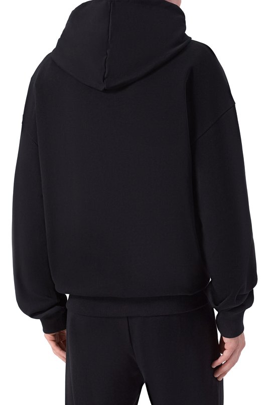 Хлопковое худи HUGO Blue 50522369_1 Чёрный  50522369_1 Фото 4