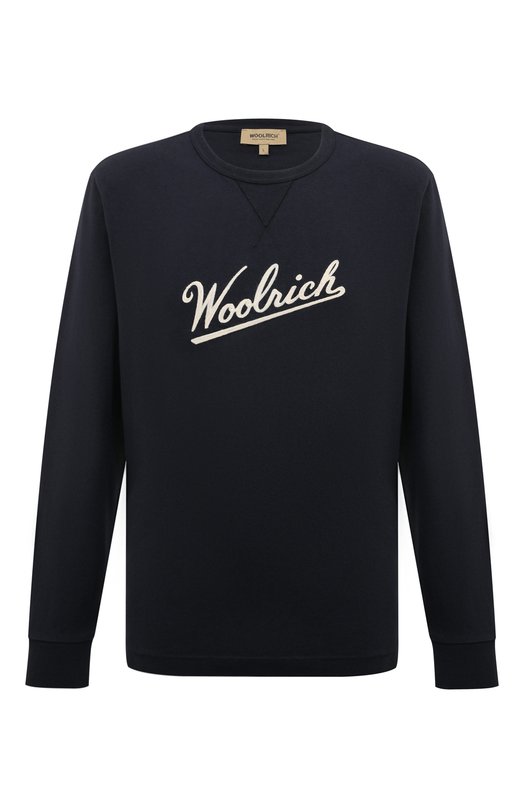 

Хлопковый лонгслив Woolrich, Синий